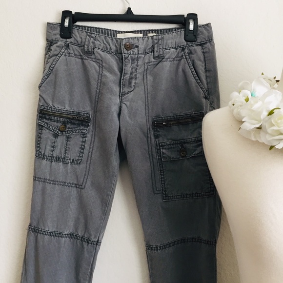 Anthropologie HEI Grey Cargo Pants